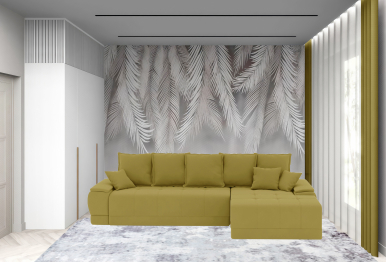 Диван-кровать угловой Нордвикс ПБ, велюр