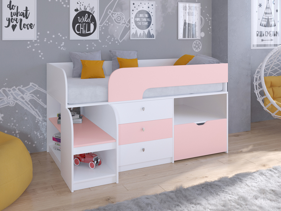 Кровати-чердаки, Кровать-чердак Астра 9 V5 Белый