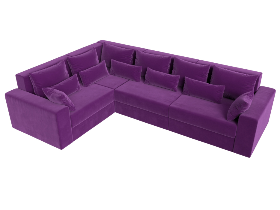 Офисные диваны, Угловой диван Майами Long левый угол, микровельвет