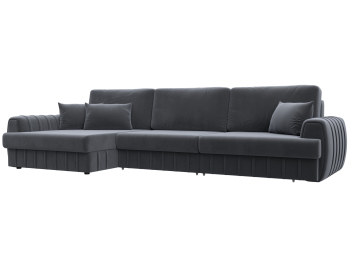 Диван угловой Лига-057 НПБ Лонг угол левый, велюр SEVEN