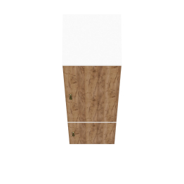 Пенал с выдвижной штангой и полкой снизу Лидер-8 МД 21Б