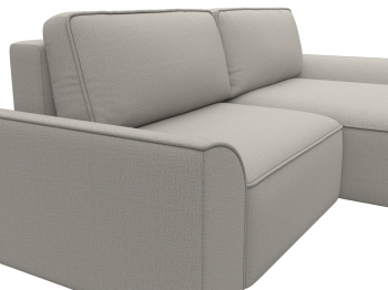 Диван угловой Лига-048 НПБ, рогожка Амур