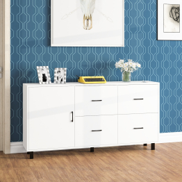 Комод широкий с дверкой и ящиками РВК 125-1704