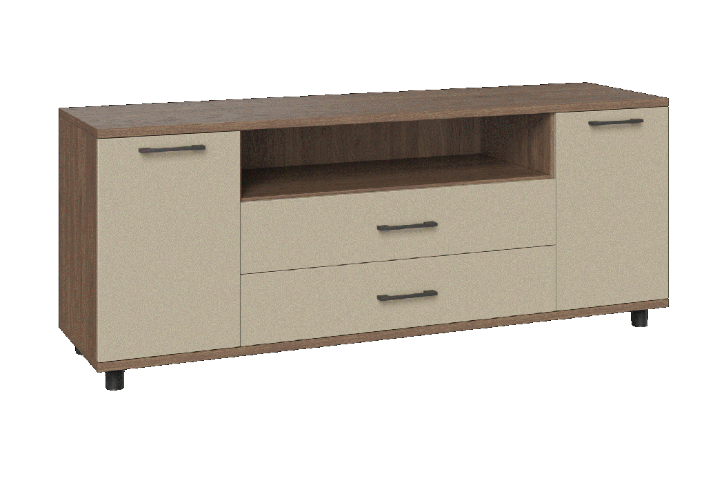 ТВ-тумбы, Модульная система Грейс Тумба ТБ-5021  Гикори Джексон Темный