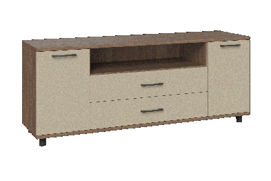 Модульная система Грейс Тумба ТБ-5021  Гикори Джексон Темный