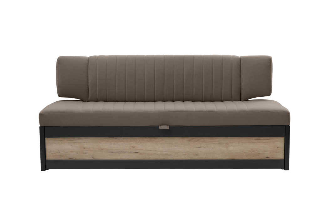 Диваны прямые кухонные, Прямой кухонный диван Парус 181 Дуб крафт серый