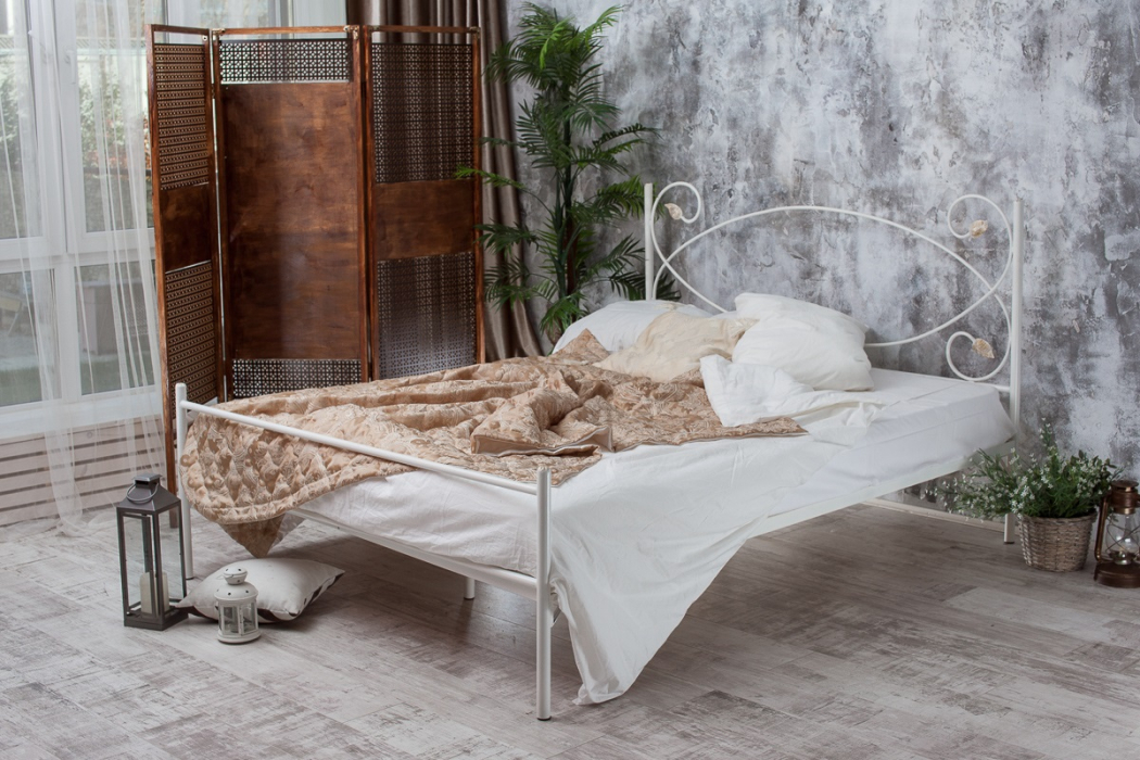 Двуспальные, Кованая кровать Виктория 1.6 с одной спинкой