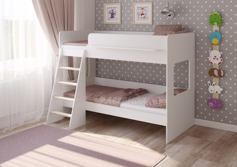Для подростков, Двухъярусная кровать Легенда 25.1 белый