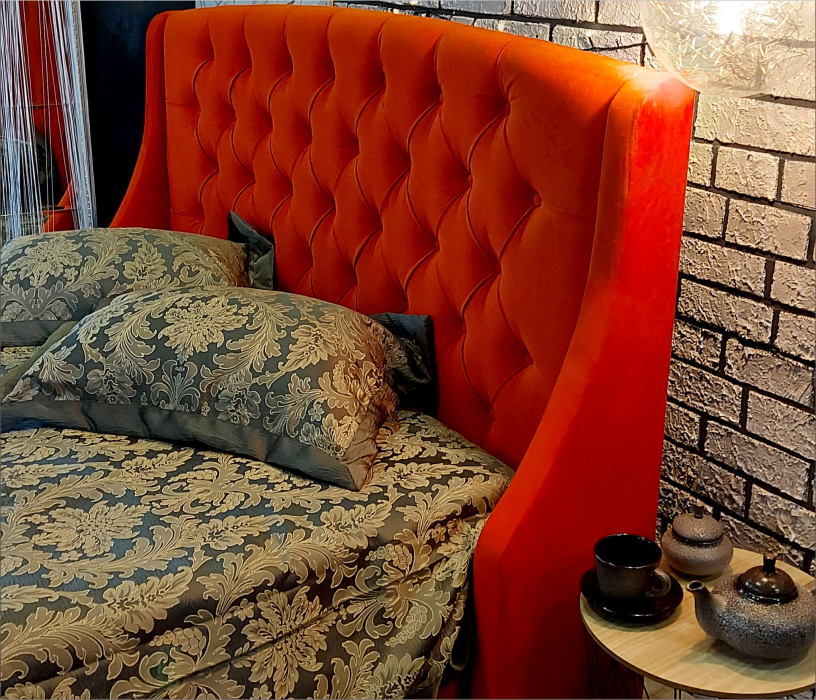 Мягкая кровать, Мягкая кровать Stefani 1400 с ортопед. основанием