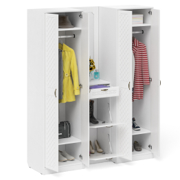 Модульная мебель в прихожую П-6 № 14 МДФ фрезеровка ромб