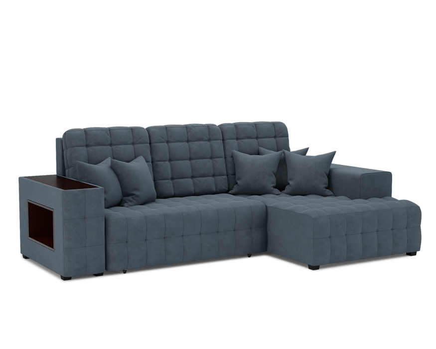 Диваны угловые в гостиную, Диван Мадрид Правый угол (Велюр)