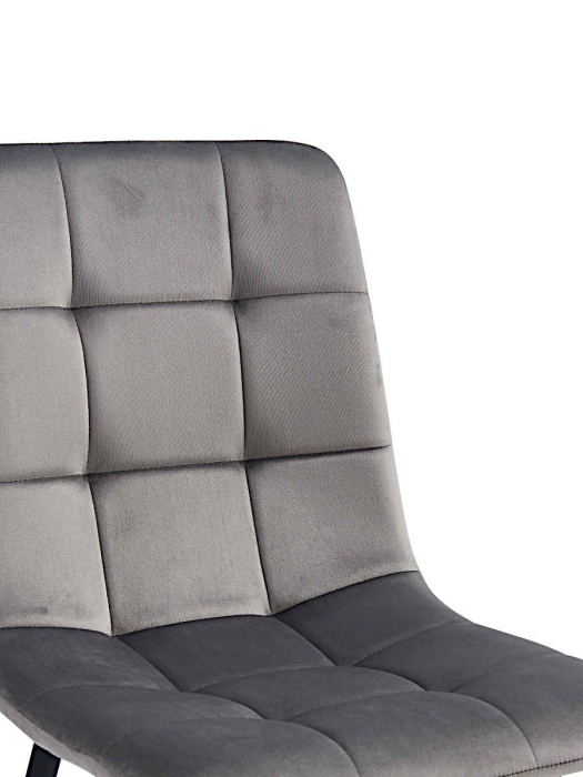 Стулья, Стул мягкий DC209 велюр каркас металл черный КРУГЛЫЙ