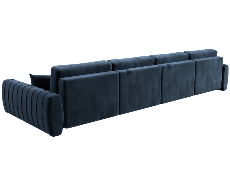 Диваны угловые в гостиную, Диван П-образный Лига-057 НПБ Лонг, велюр TOWER