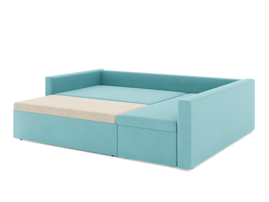 Диваны угловые в гостиную, Диван-кровать угловой Мансберг дельфин, велюр