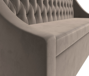 Диван прямой кухонный Мерлин, велюр