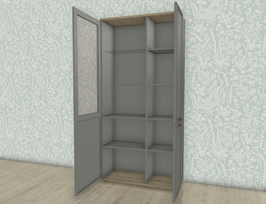 Шкафы двухстворчатые, Модульная система Карина Шкаф ШК-1072