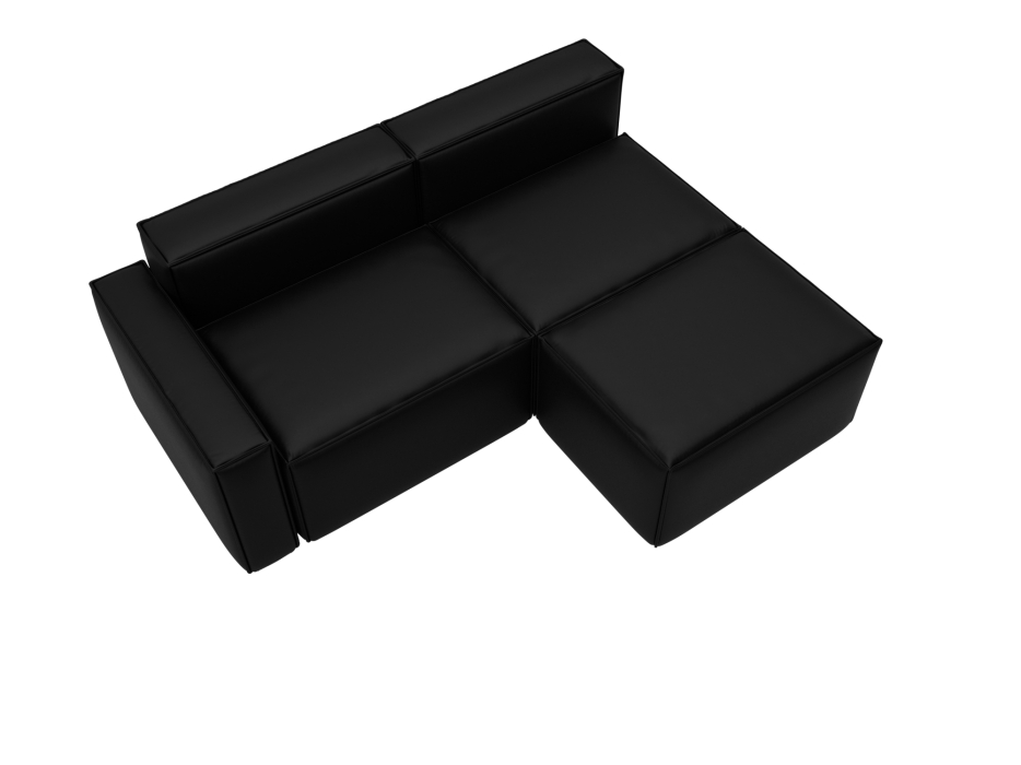 Диваны угловые в гостиную, Диван угловой модульный Лига-063 угол левый, экокожа GRIFON