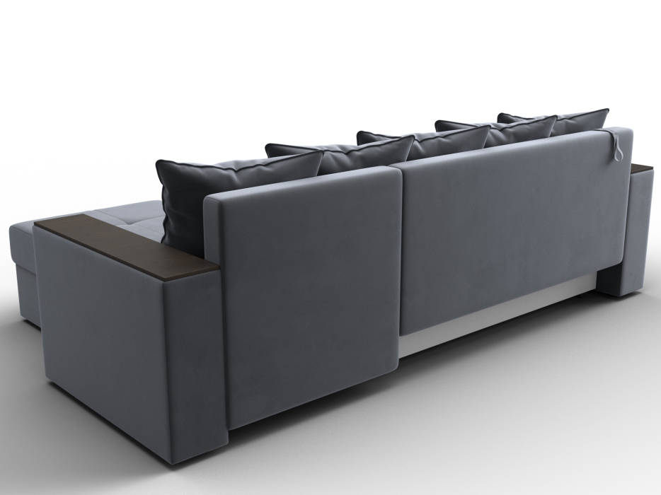 Диваны угловые в гостиную, Диван угловой Дубай Лайт угол универсальный, велюр