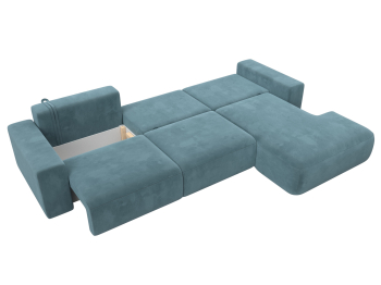 Диван угловой Лига-036 Классик Лонг правый угол, велюр