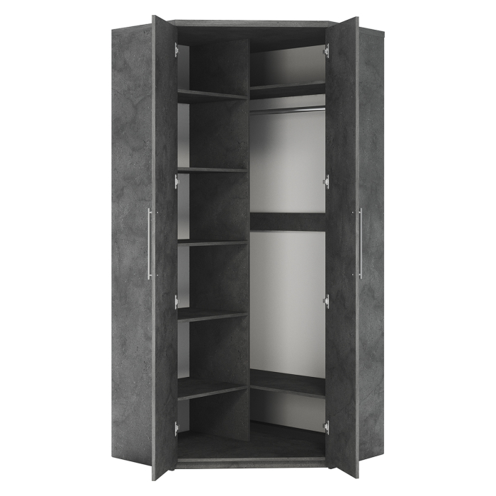 Для одежды, Шкаф угловой двухдверный Мелодия МУ-22 100х100