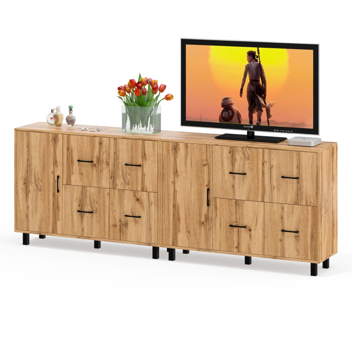 ТВ-тумбы, Два комода РВК 125-1204 с дверкой и 4-мя ящиками