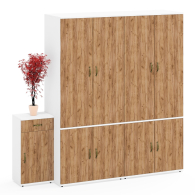 Домашние кабинеты, Два шкафа для прихожей офиса и тумба Лидер-8 3.15