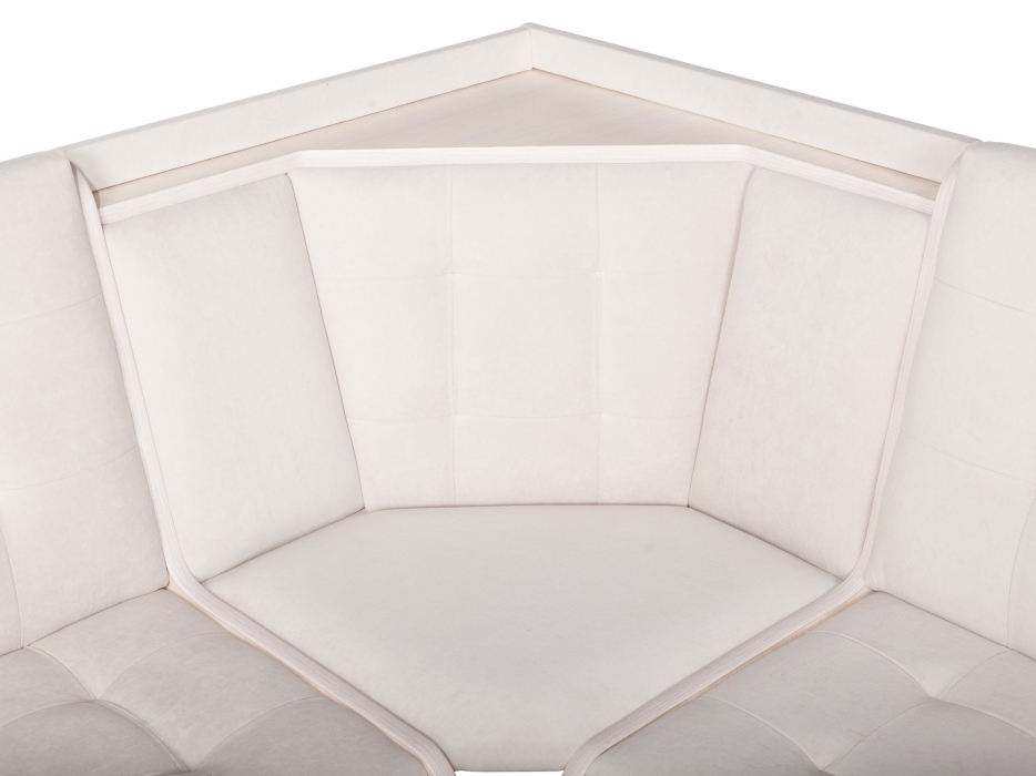 Кухонные уголки, Кухонный уголок Стиль 1Л (со столом СТ-2У) Дуб млечный / велюр