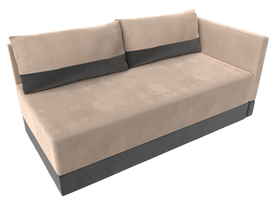 Кушетка диван, Кушетка Никас правая, велюр