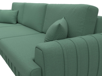 Диван угловой Лига-057 НПБ Лонг угол левый, рогожка Амур