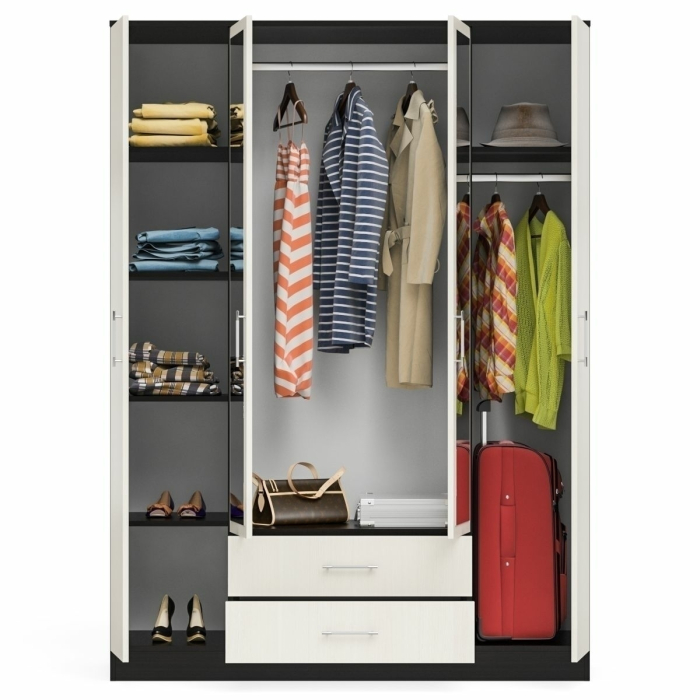 Шкафы распашные, Шкаф 4-х створчатый Фиеста