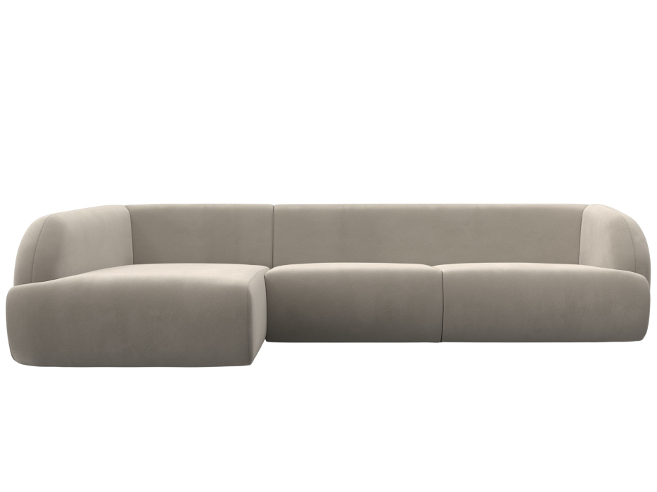 Диваны угловые в гостиную, Диван угловой Лига-041 левый угол, микровельвет