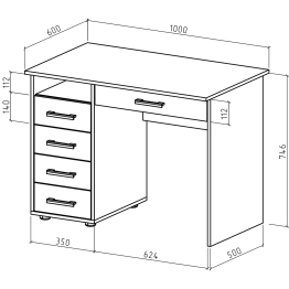 Письменный стол Остин-4Я