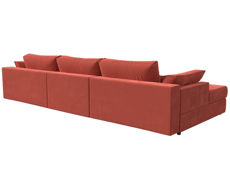 Диваны угловые в гостиную, Угловой диван Пекин Long угол левый, НПБ, микровельвет