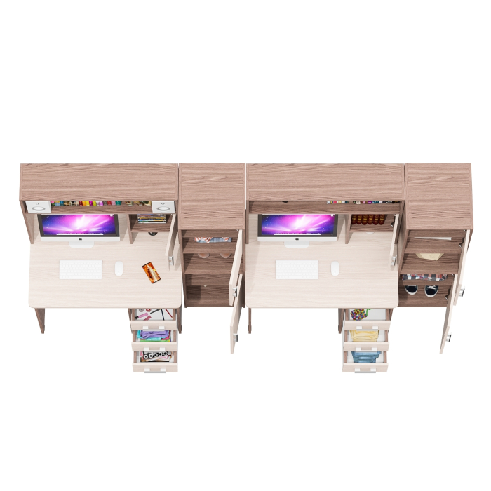 Домашние кабинеты, Два компьютерных стола СК-9 с двумя пеналами