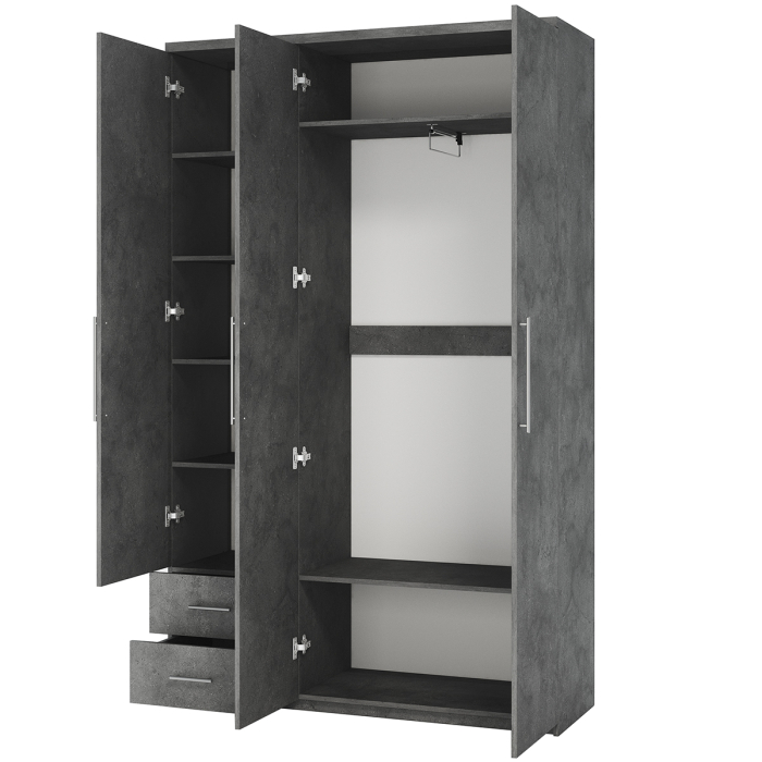 Для одежды, Шкаф трехдверный Мелодия МКЯ-32/1 165х45