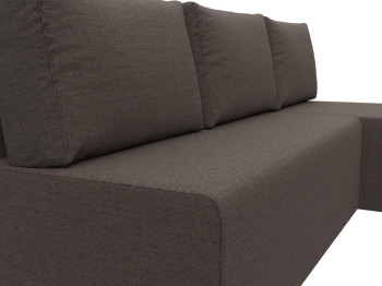 Диван угловой Поло правый угол, рогожка Амур