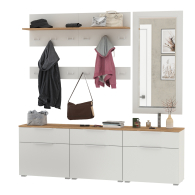 Прихожие, Три обувницы с зеркалом и вешалками для одежды Октава