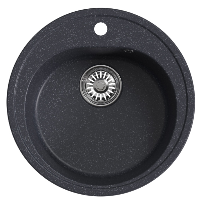 Кухонные мойки, Мойкa ML-GM11 круглая, 500мм (глуб. чаши 180) NEW*