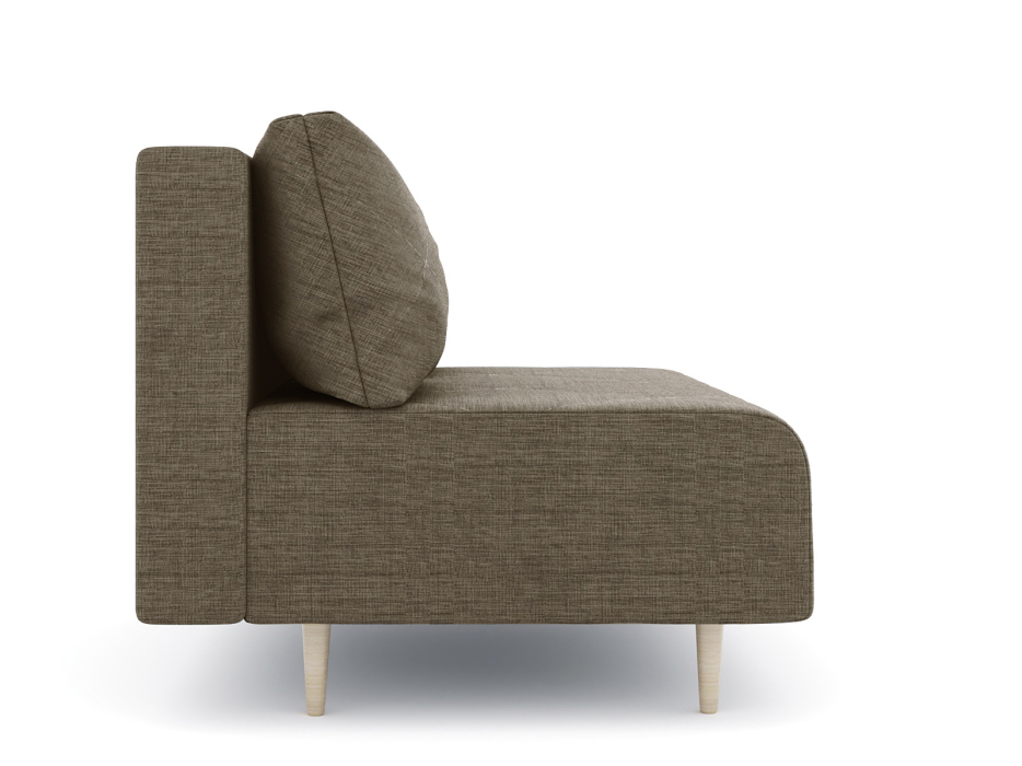 Дизайнерские диваны для гостиной, Диван прямой нераскладной Милли мини 2-х  местный без подлокотников, рогожка Люкс