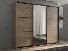 Шкафы-купе 3-х дверные, Шкаф-купе 3х дверный Кааппи 2 180х60