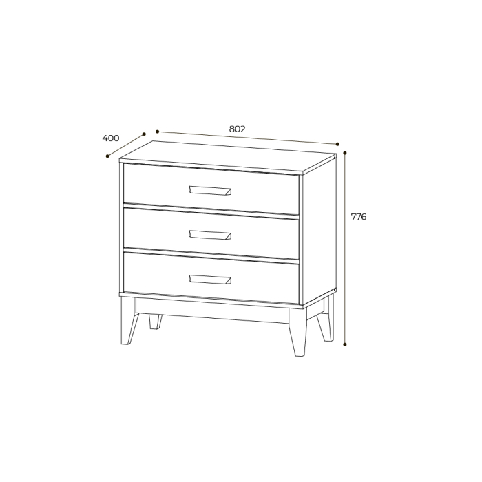 Комоды, Комод КМ-01 Скандика