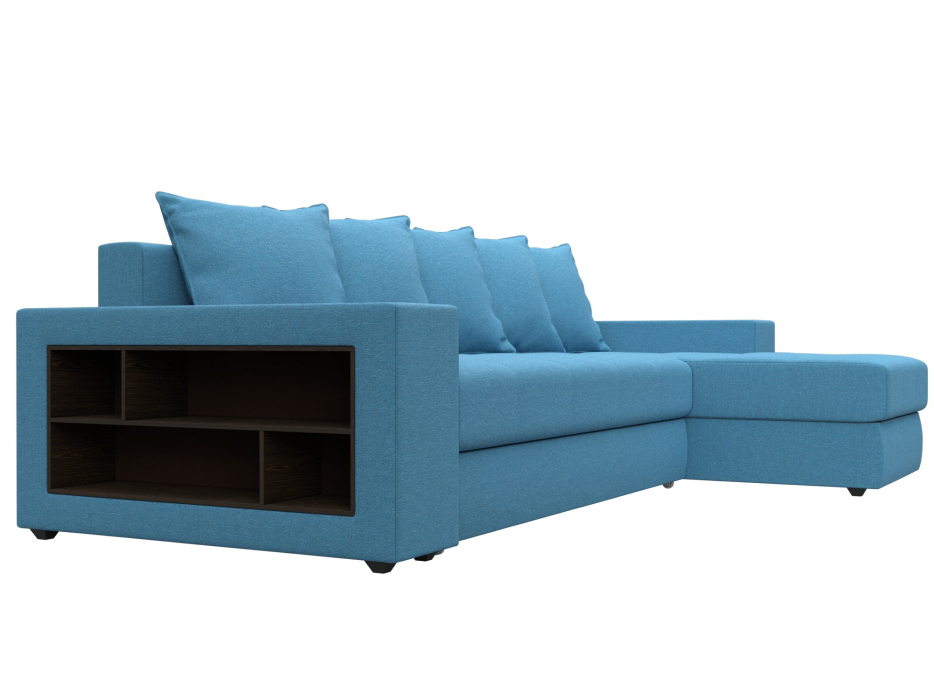 Диваны угловые в гостиную, Диван угловой Дубай правый угол, рогожка Амур