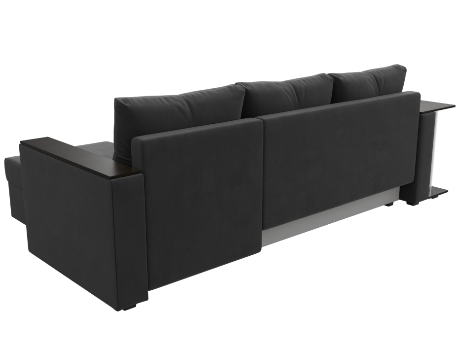 Диваны угловые в гостиную, Угловой диван Атланта правый угол, велюр