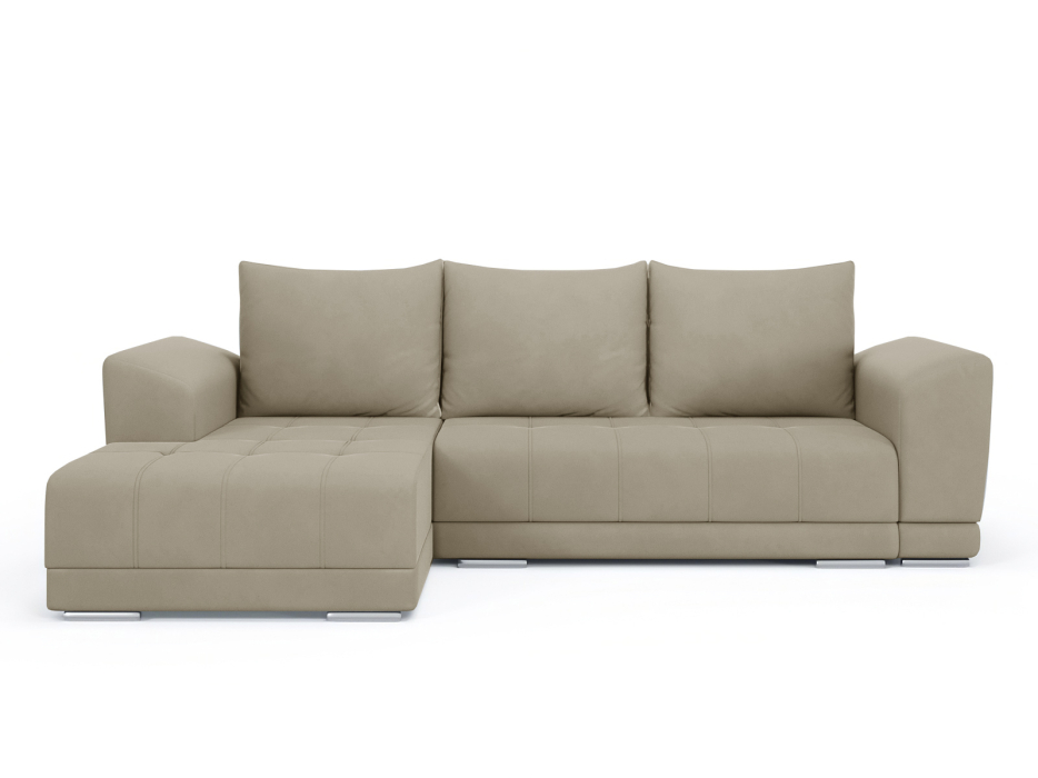 Диваны угловые в гостиную, Диван-кровать угловой Рентон еврокнижка, велюр