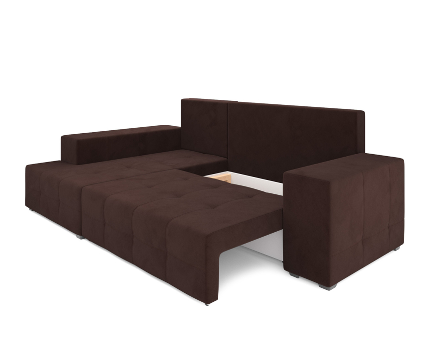 Диваны угловые в гостиную, Диван угловой Монреаль Левый угол (Велюр)