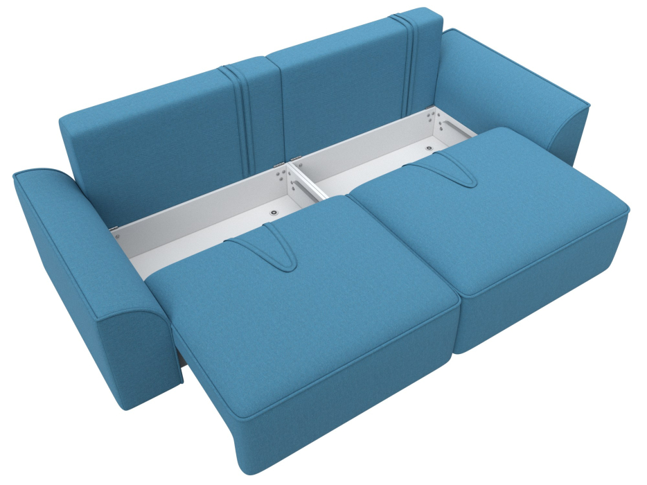 Диваны еврокнижки, Диван прямой Лига-048 НПБ, рогожка Амур