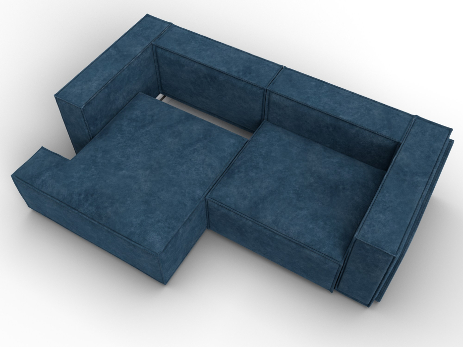 Диваны угловые в гостиную, Диван угловой Лига-061 угол левый, велюр BRUT