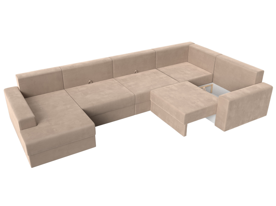 Офисные диваны, П-образный диван Майами левый угол, Велюр