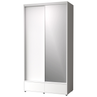 Шкафы-купе 2-х дверные, Шкаф-купе 2-дв  MOD 1200 зеркало/лдсп  (в2390*ш1232*г620)