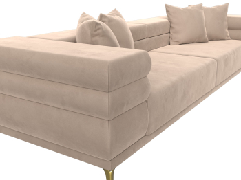 Прямой диван Лига-021, велюр